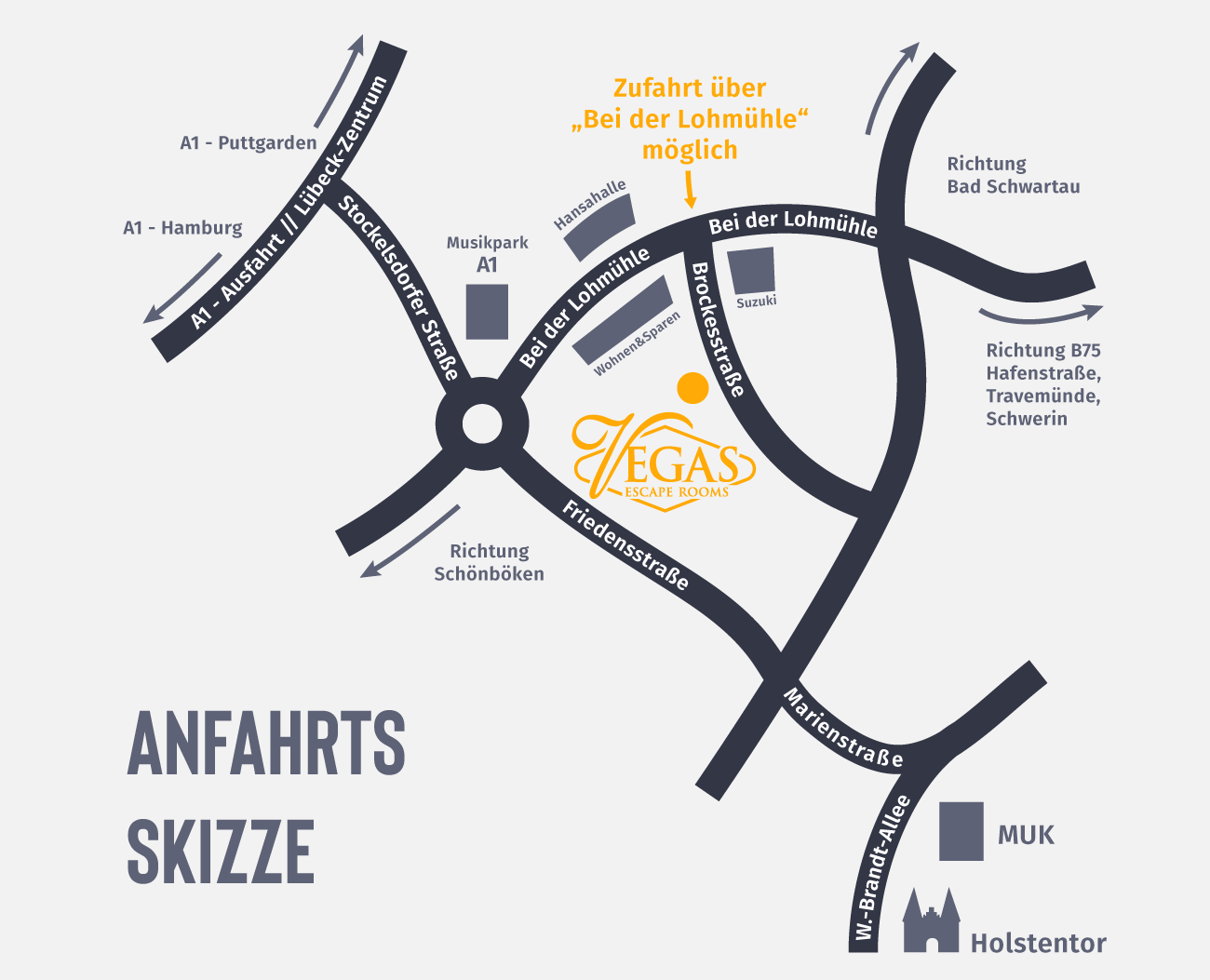 Lageplan Brockesstraße 65, Lübeck